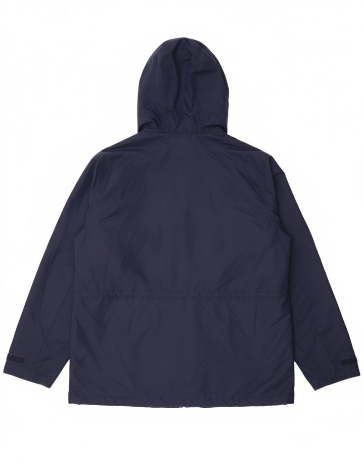 MOUNTAIN WAREHOUSE Womens Hooded Rain Jacket UK 14 Large Navy Blue