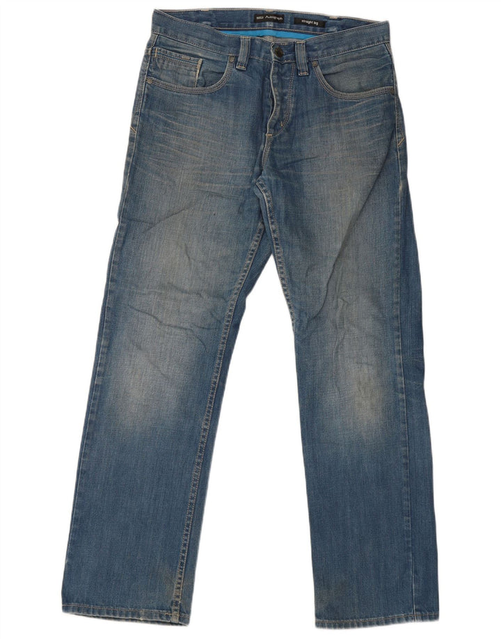 Marks & Spencer Jean droit autographe homme W32 L31 bleu coton