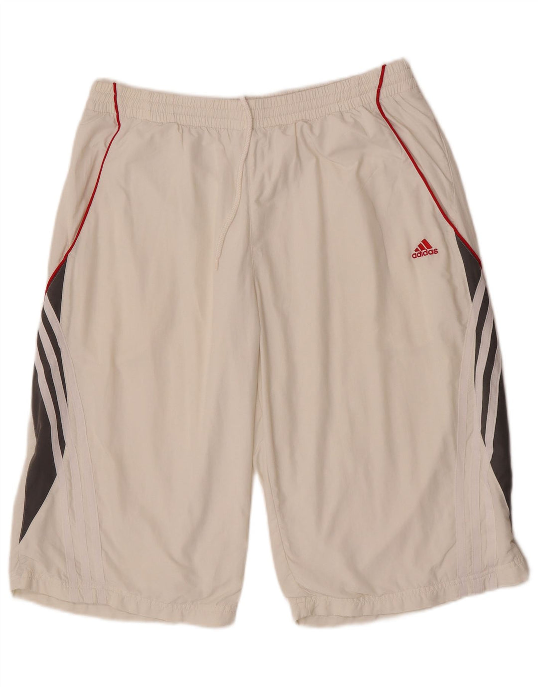 Adidas Short de sport Climalite pour homme, grand, blanc, color block, polyester