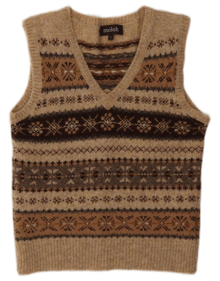 MOLOH Débardeur pour femme Taille 1 Petit Marron Fair Isle Wool Classic
