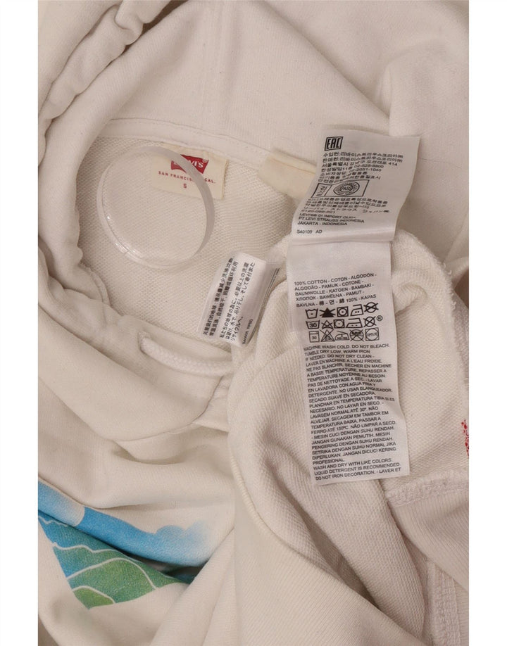 Levi's Pull à Capuche Graphic Homme Petit Blanc Coton