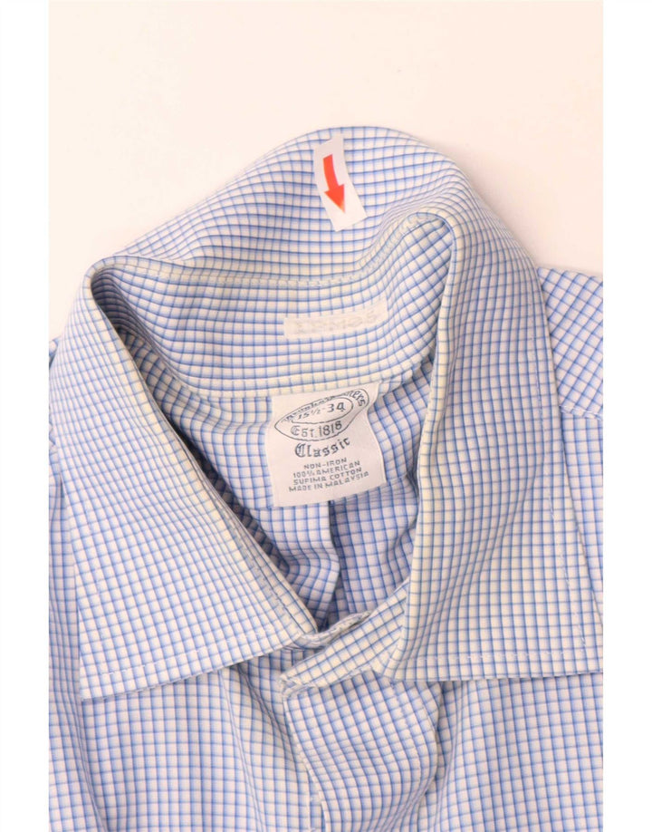 Brooks Brothers Chemise coupe classique pour homme Taille 15 1/2 Vichy bleu moyen