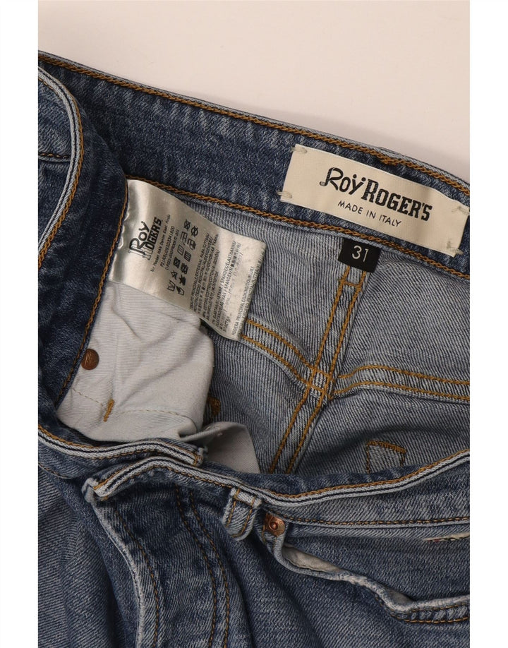 Roy Rogers Jean slim vieilli pour femme W31 L29 en coton bleu