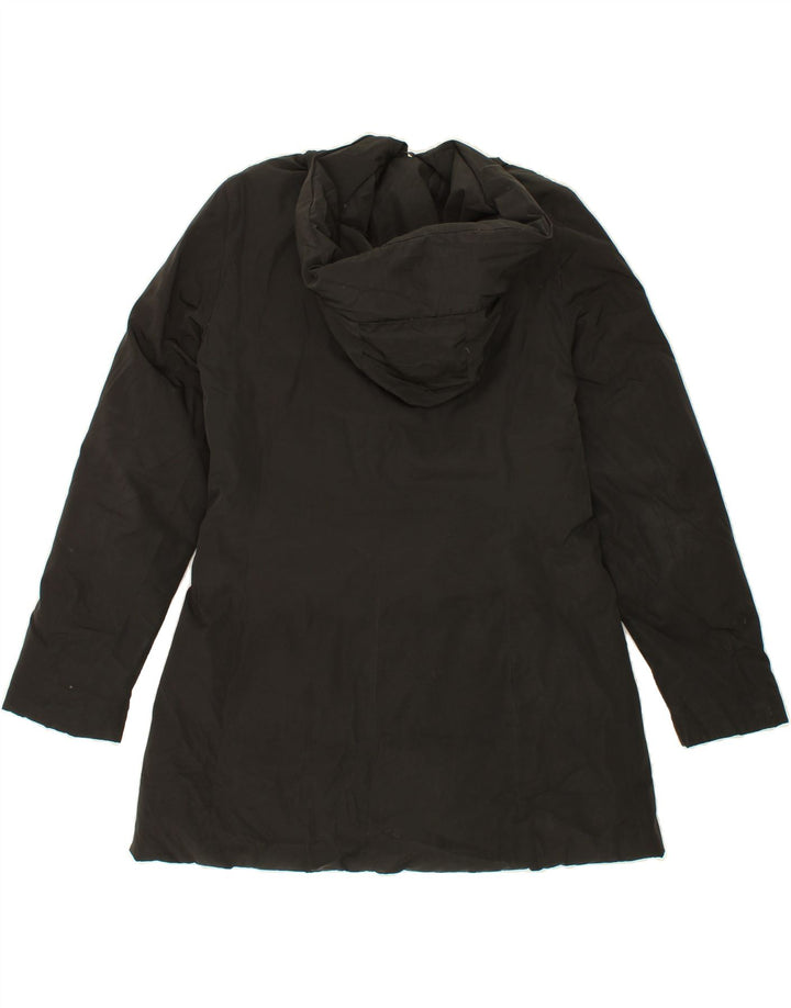 STEFANEL Womens Hooded Padded Coat UK 16 Large Black Polyester Vintage Stefanel and Second-Hand Stefanel from Messina Hembry 
