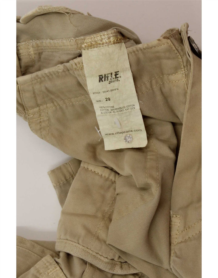 Short cargo pour hommes Rifle Small W29 Coton beige