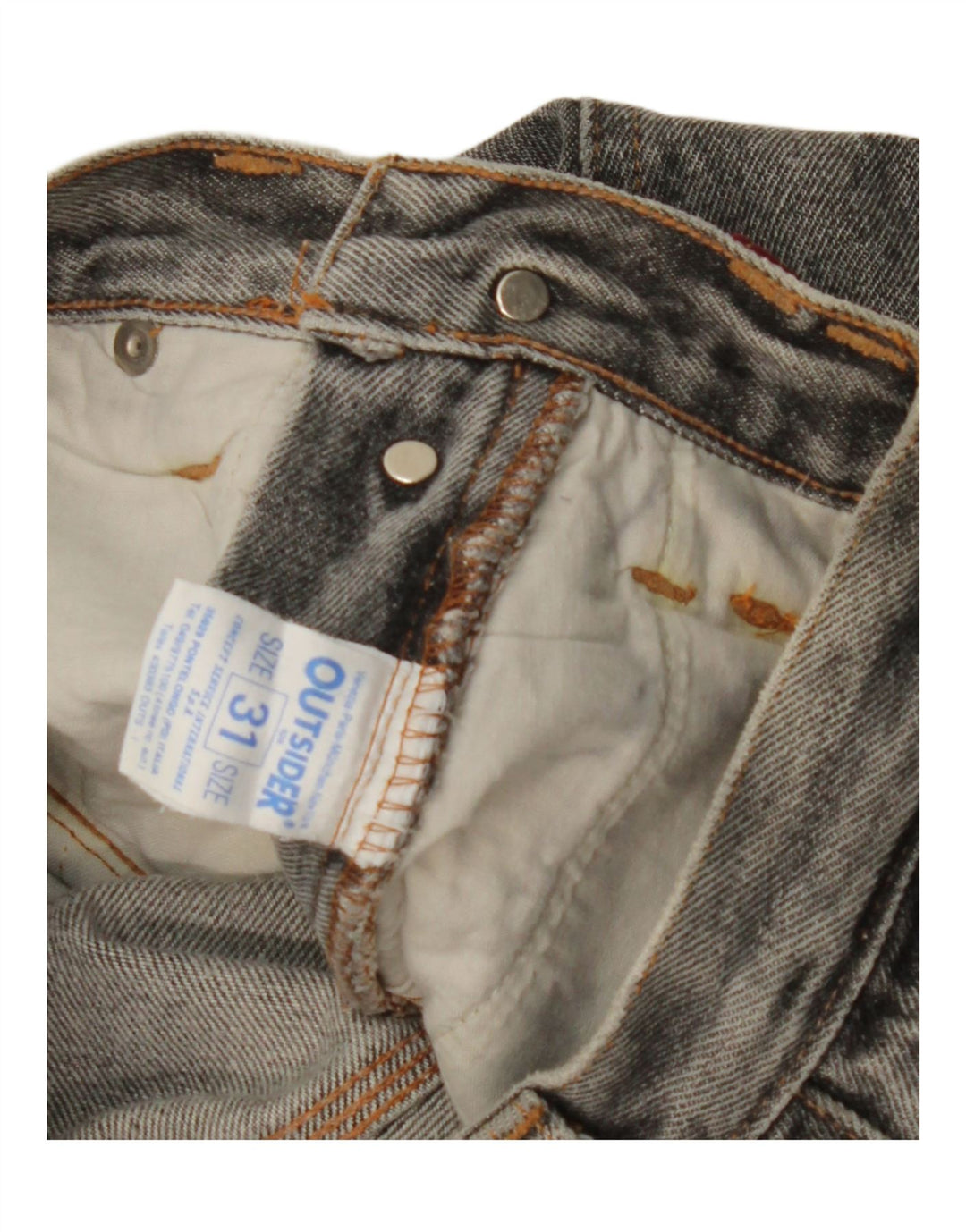 OUTSIDER Jean Fuselé Homme W31 L27 Gris Coton