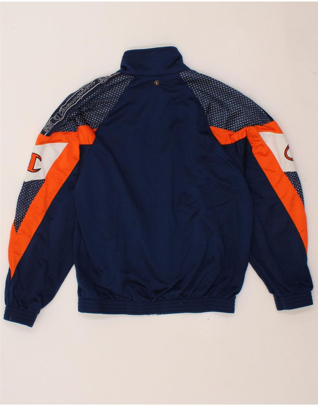 CHAMPION Boys Graphic Tracksuit Top Jacket 11-12 Years Navy Blue Vintage Champion and Second-Hand Champion from Messina Hembry 