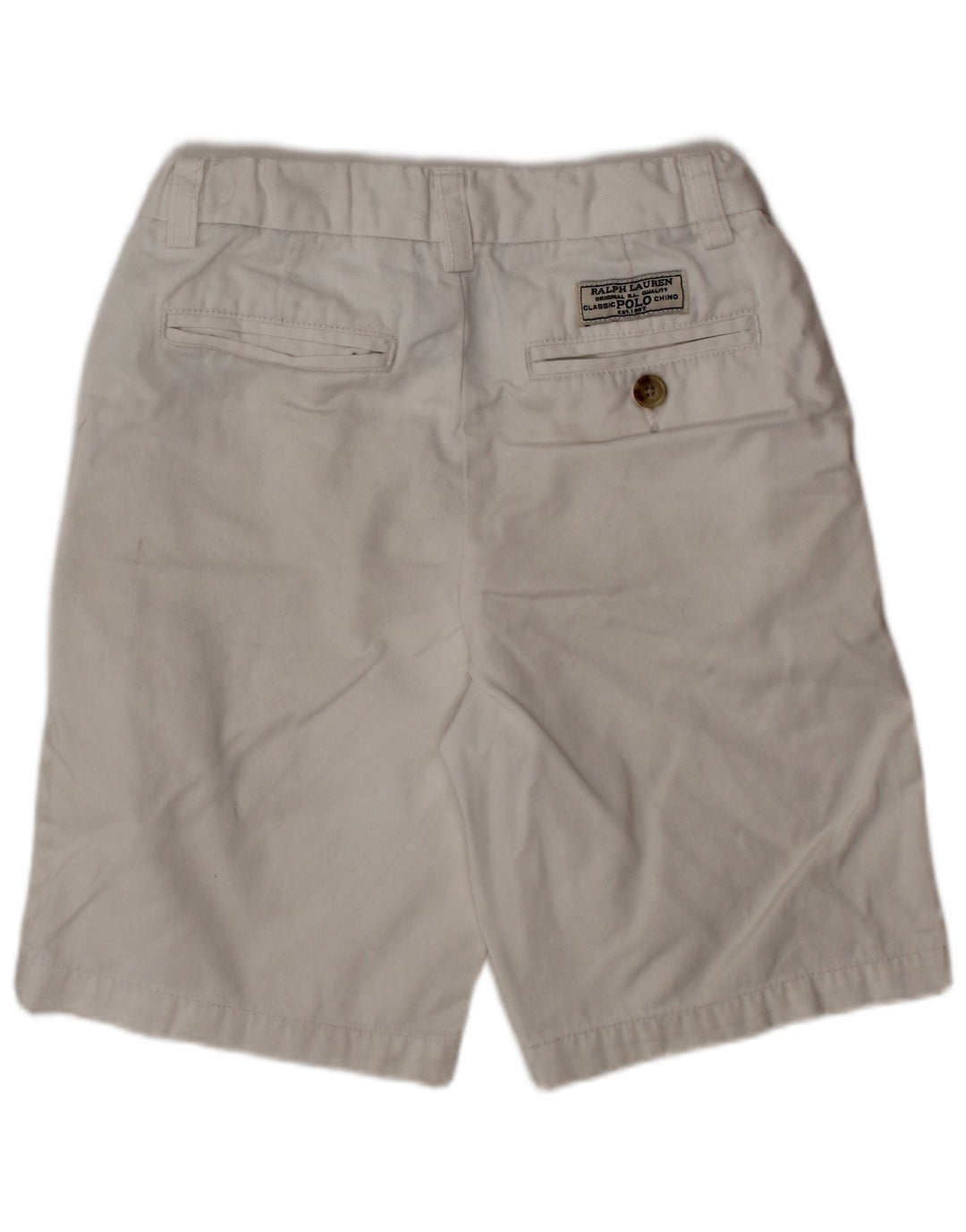 POLO RALPH LAUREN Short Chino Garçon 6-7 ans W22 Coton Blanc