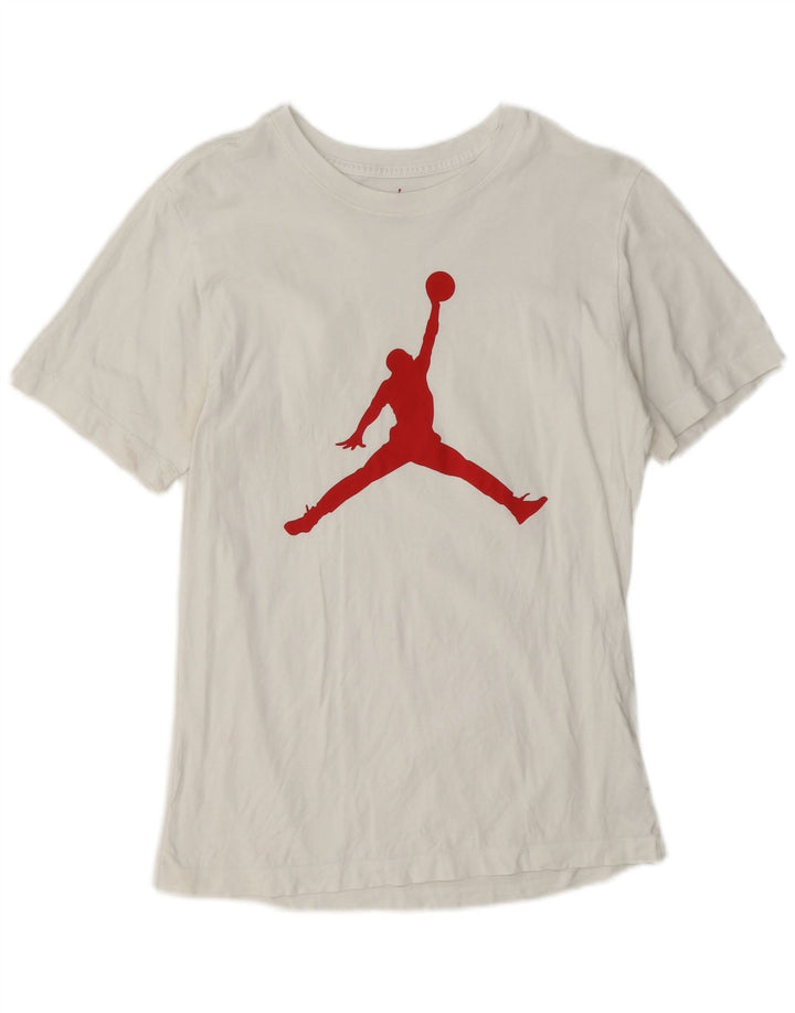 Jordan T-shirt graphique pour homme Petit coton blanc