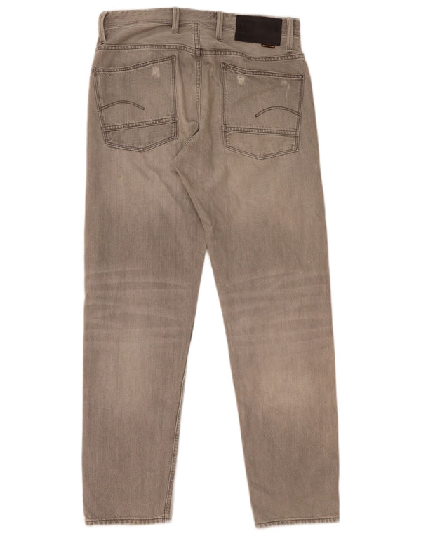 G-Star Jean fuselé décontracté en détresse pour homme W30 L32 Gris Coton