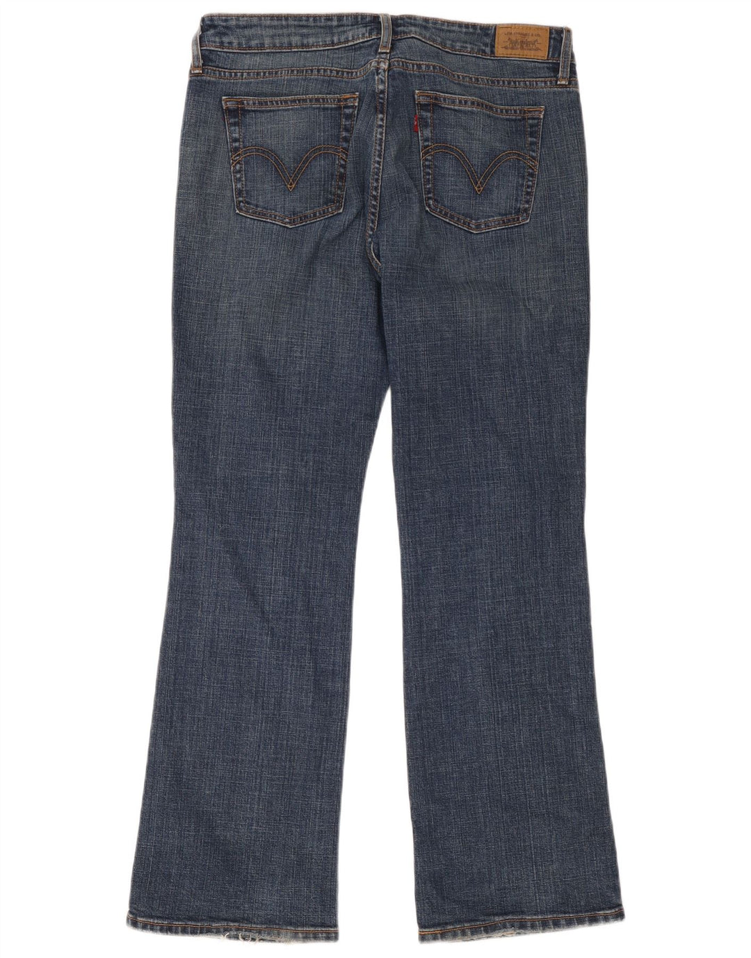 Levi's Jean 545 Low Bootcut pour femme US 12 Large W34 L31 Bleu Coton