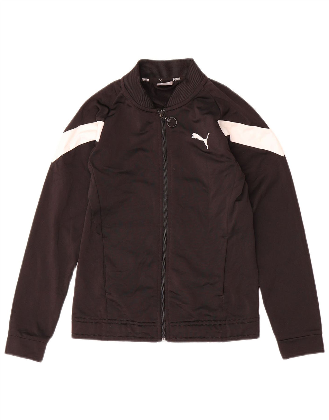 PUMA Veste de Survêtement Garçon 9-10 Ans Noir Colorblock Polyester