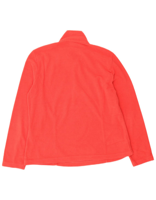Jack Wolfskin Pull polaire à col zippé pour femme UK 18/20 XL Rouge Polyester