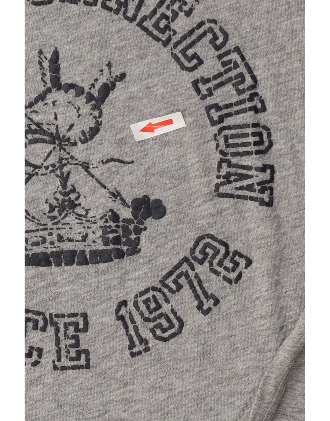 French Connection T-Shirt Graphique Homme Gris Moyen Moucheté Coton