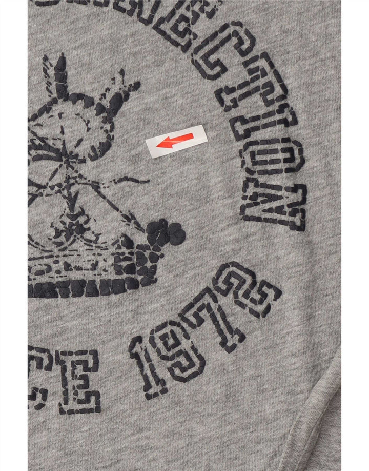 French Connection T-Shirt Graphique Homme Gris Moyen Moucheté Coton
