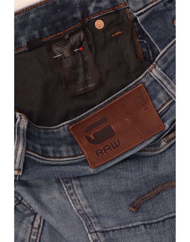 Jeans Slim Femme G-Star W29 L30 Bleu Coton