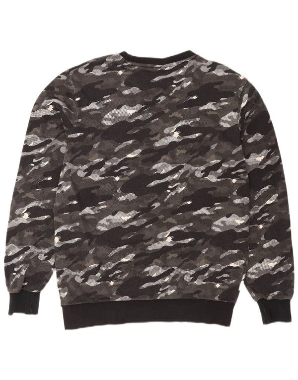 Puma Sweat-Shirt Graphique Homme Gris Moyen Camouflage