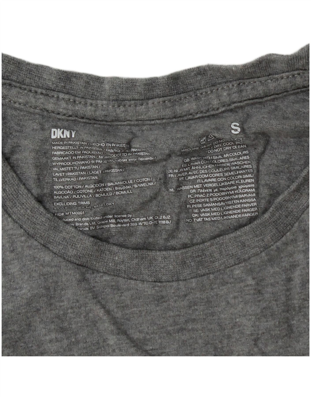 Dkny T-Shirt Garçon 13-14 Ans Petit Gris Coton