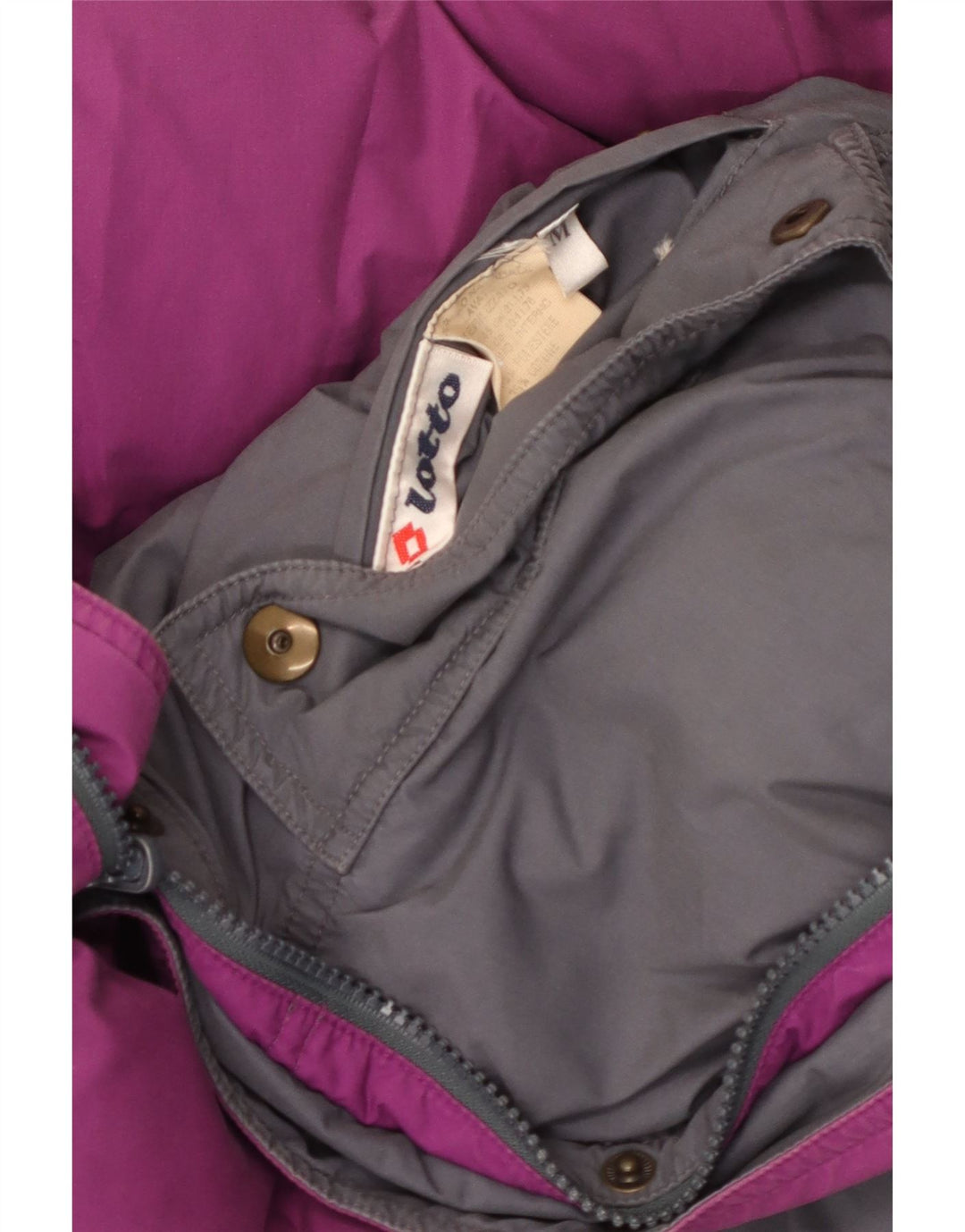 Lotto Veste matelassée réversible pour homme UK 38 Gris moyen Polyester