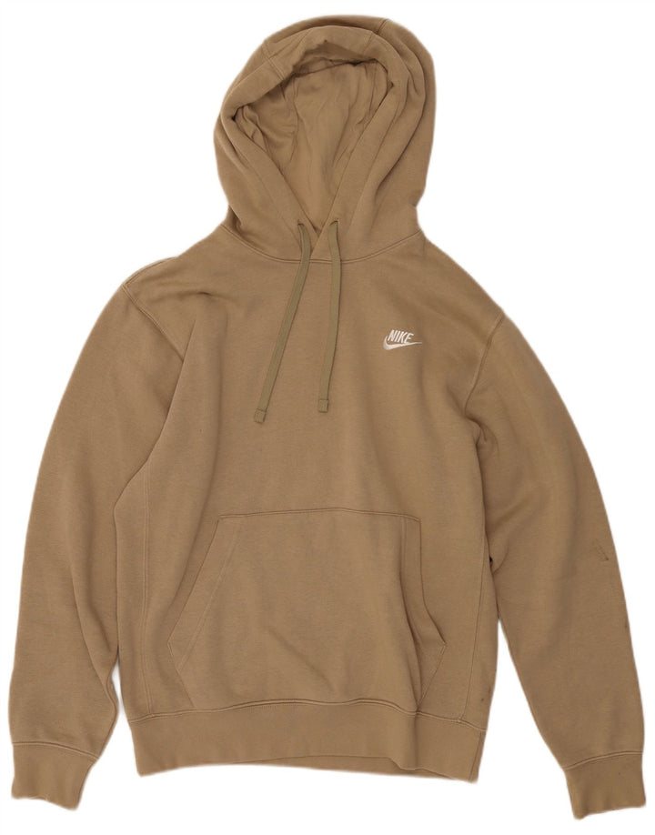 Nike Pull à capuche pour homme Petit coton beige