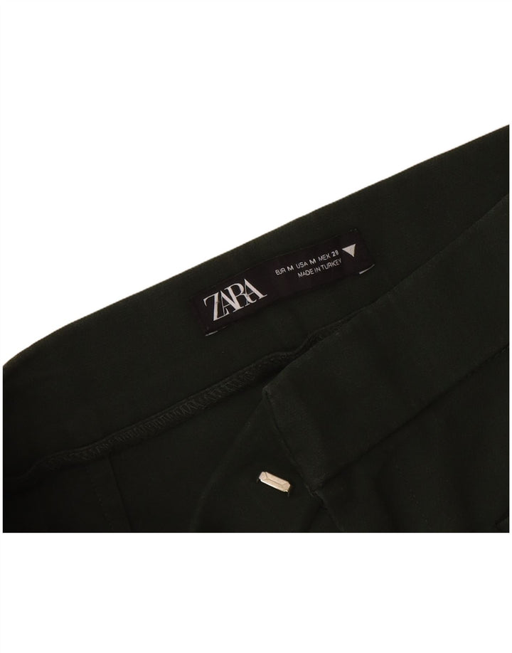 Zara Pantalon court bootcut pour femme Medium W28 L25 Kaki