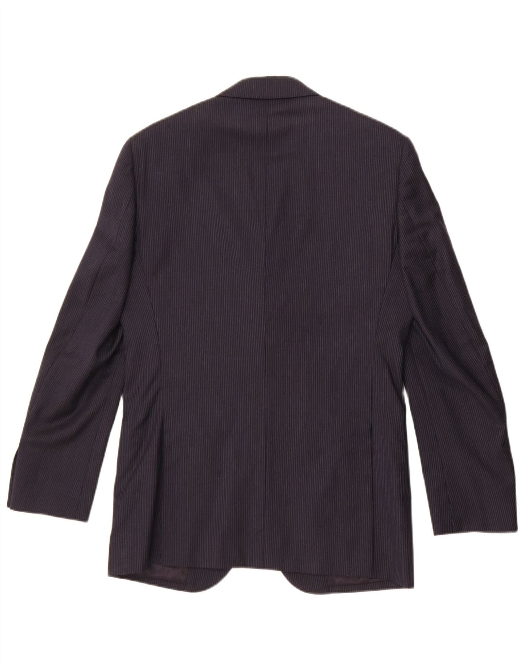 Boggi Veste Blazer 3 Boutons Homme IT 46 Petite Laine à Rayures Bleu Marine