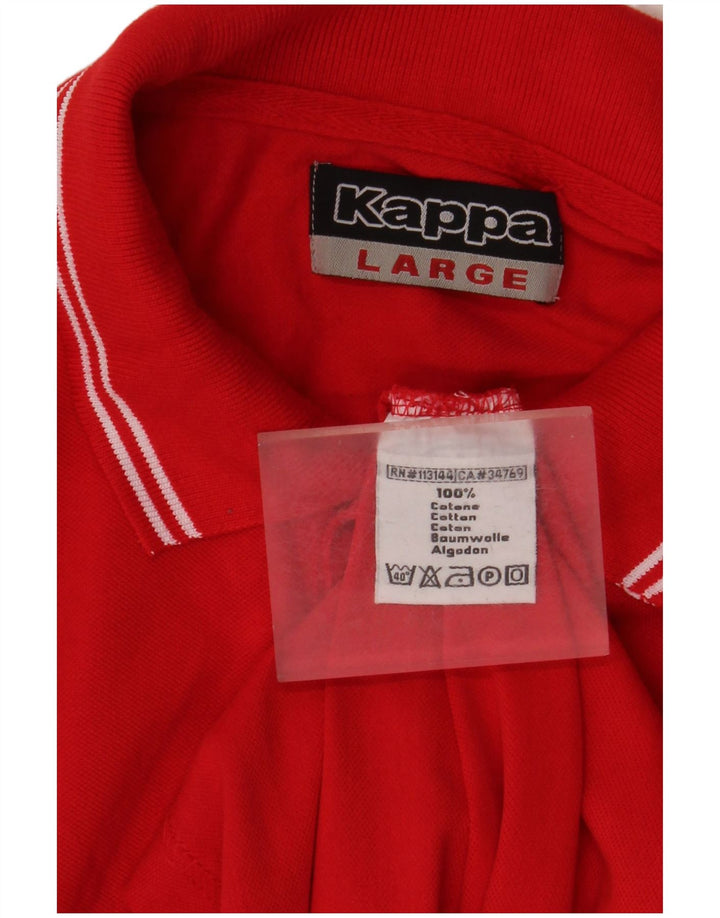 Kappa Polo Homme Grand Rouge Coton