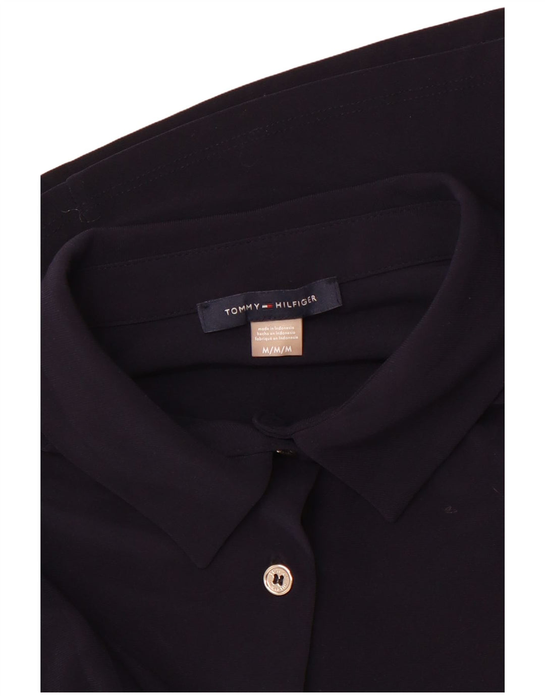 Tommy Hilfiger Chemise Femme UK 12 Bleu Marine Moyen
