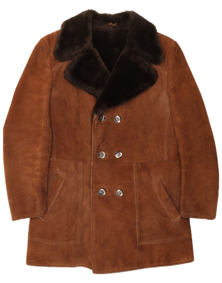 Ruffo Manteau en peau de mouton pour femme IT 50 XL Marron