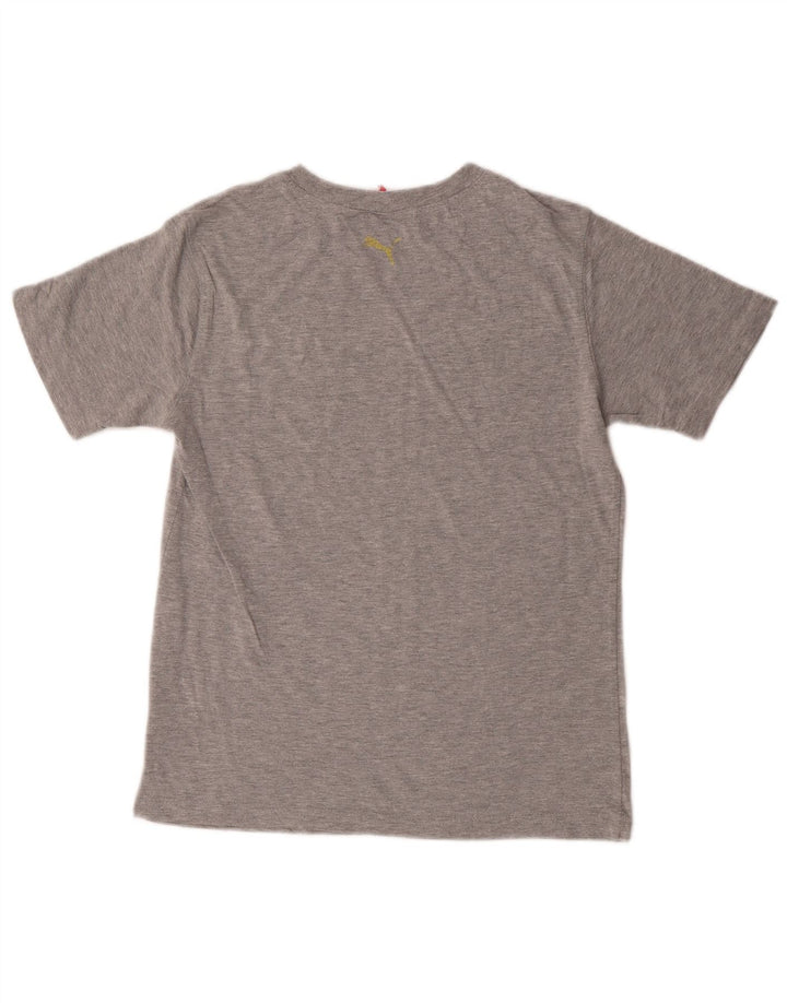 Puma T-Shirt Graphique Garçon 9-10 Ans Gris Moyen Coton
