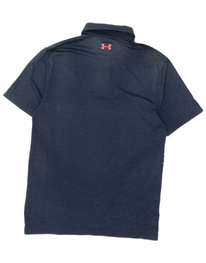 Under Armour Polo Homme Petit Bleu Marine Rayé