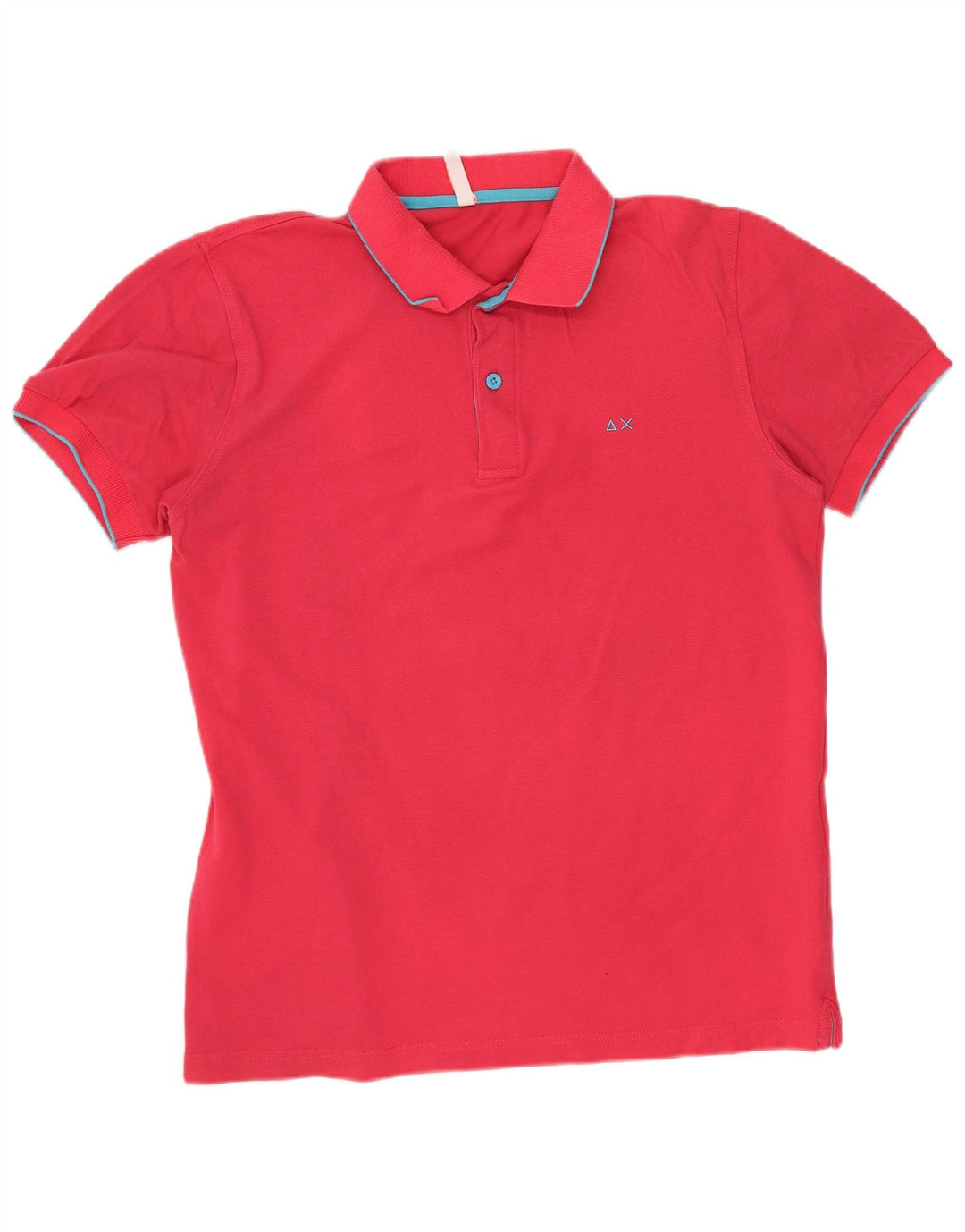 Sun68 Polo Homme Rose Moyen Coton