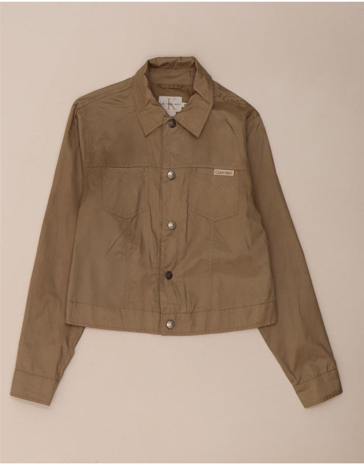Calvin Klein Jeans Veste Bomber Homme Petit Beige Polyester
