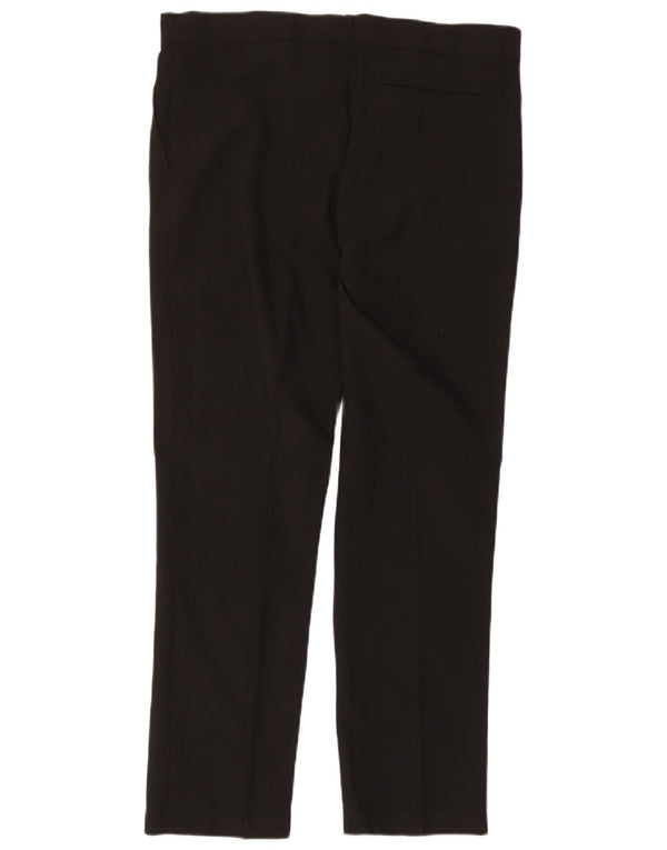 Marks & Spencer Pantalon de Costume Droit Garçon 15-16 Ans W34 L29 Noir