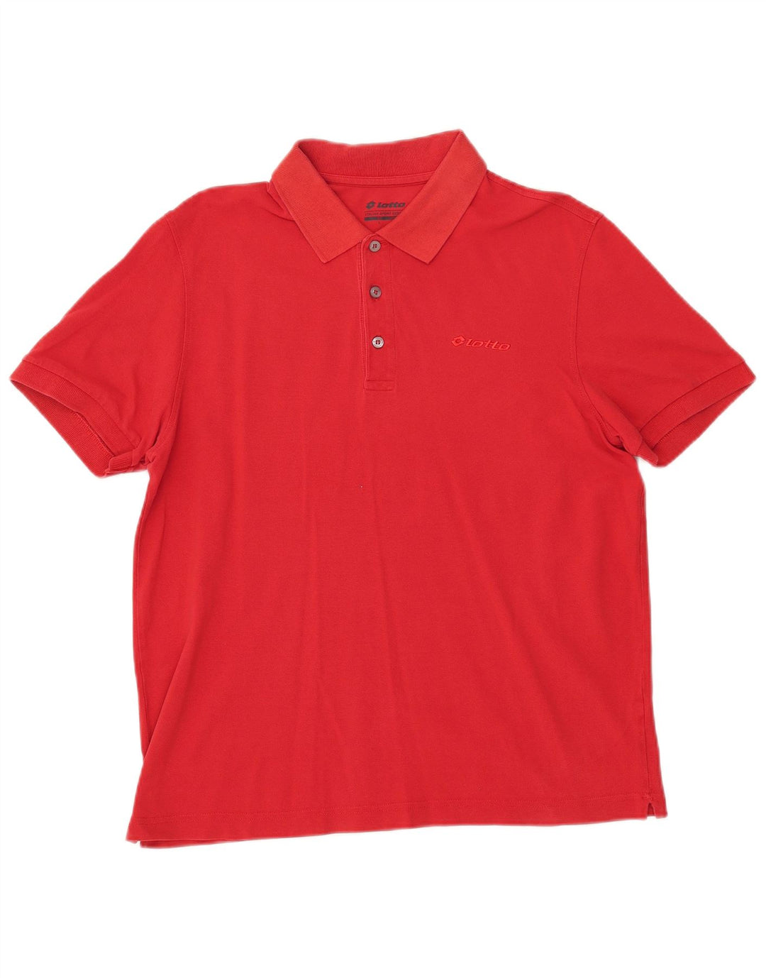 LOTTO Polo Homme Rouge Moyen Coton