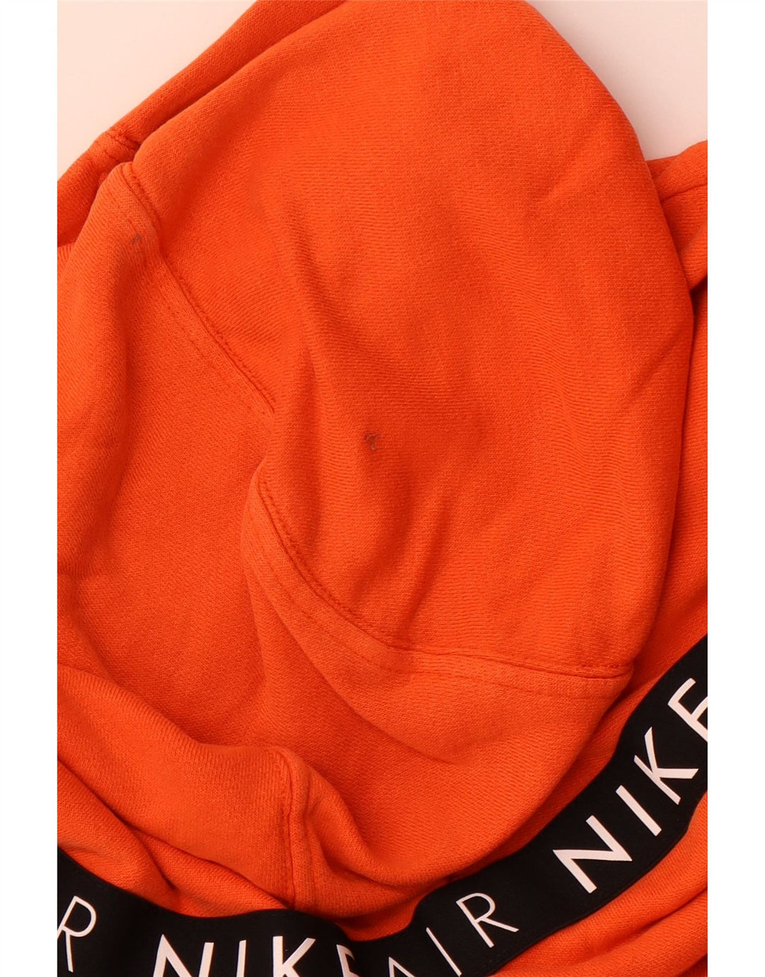 NIKE Pull à capuche coupe ample graphique pour femme UK 10 Small Orange Colourblock