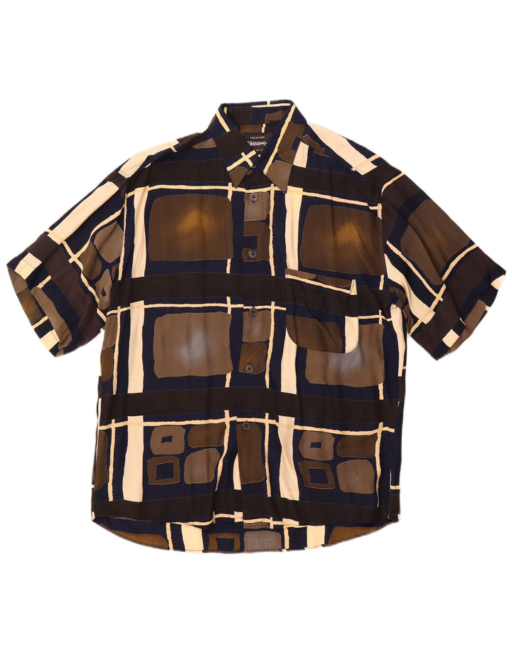 Tipo' S Chemise À Manches Courtes Homme Medium Multicolore Géométrique Viscose