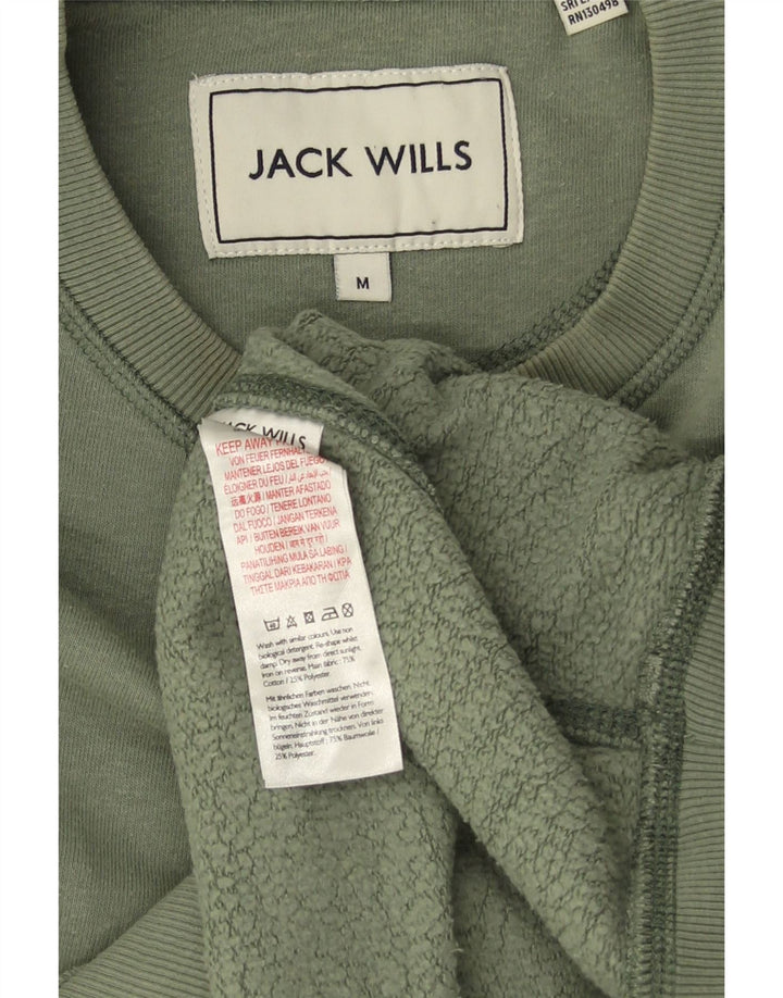 JACK WILLS Sweat-Shirt Homme Kaki Moyen Coton