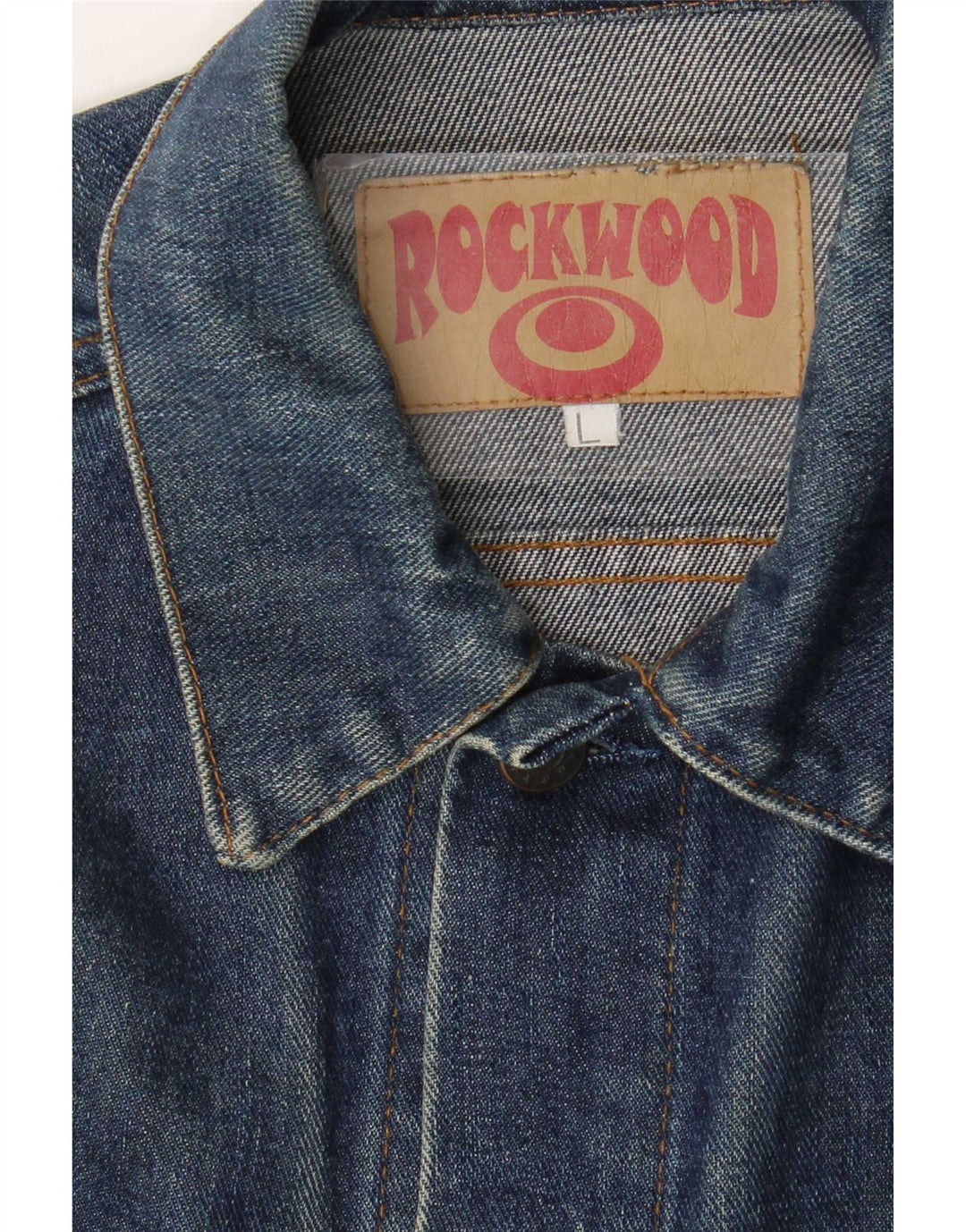 veste en denim homme vintage UK 40 Grand Bleu Marine