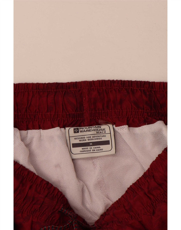 Mountain Warehouse Short de bain pour homme en polyester floral rouge moyen