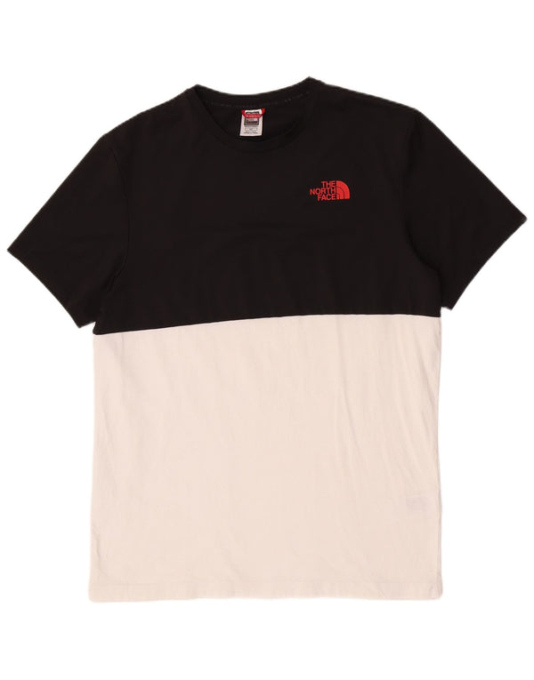 The North Face T-Shirt Homme Haut Petit Coton Colorblock Noir