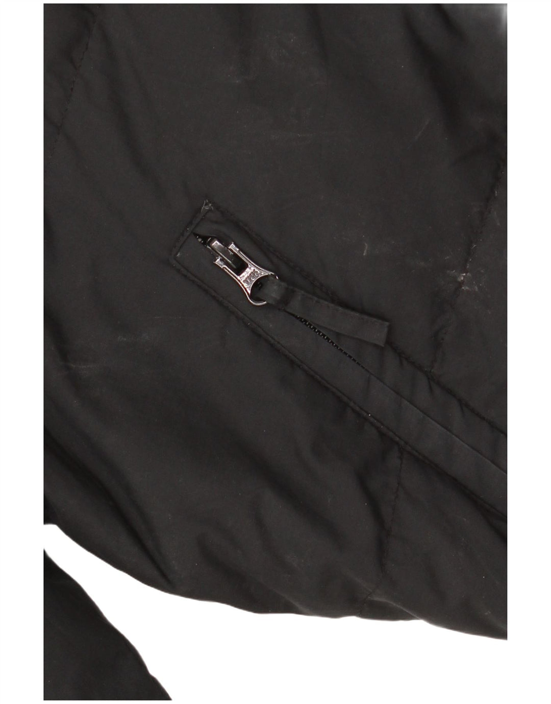 ADIDAS Veste matelassée à capuche surdimensionnée pour femme UK 10 Petit Noir Polyester