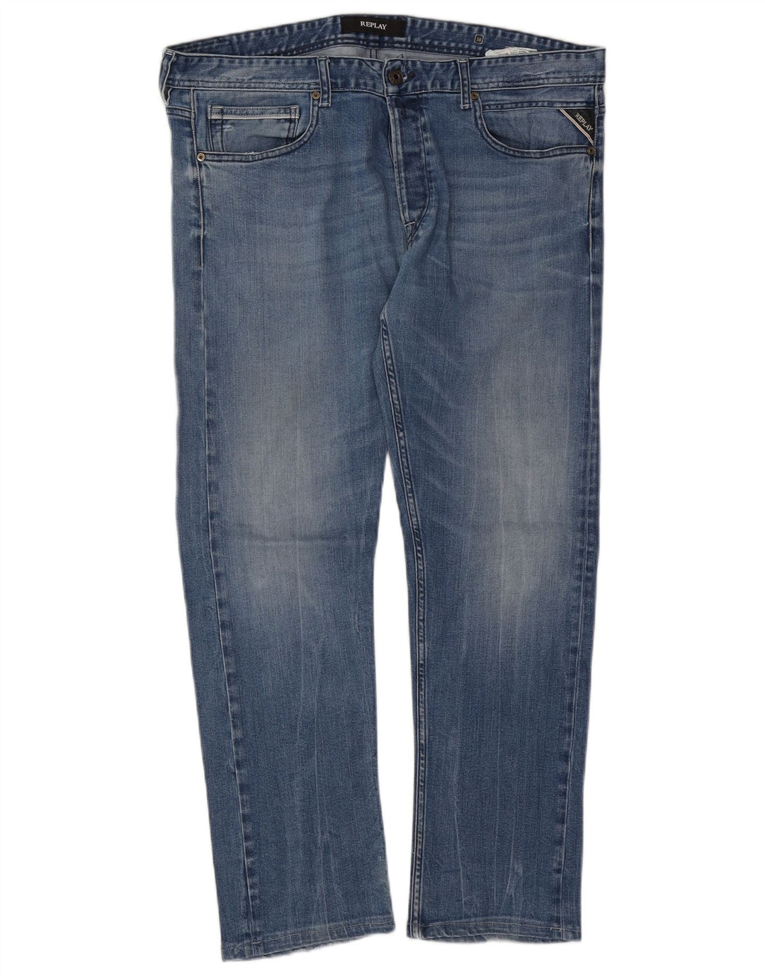 REPLAY Jean droit homme W38 L29 bleu coton