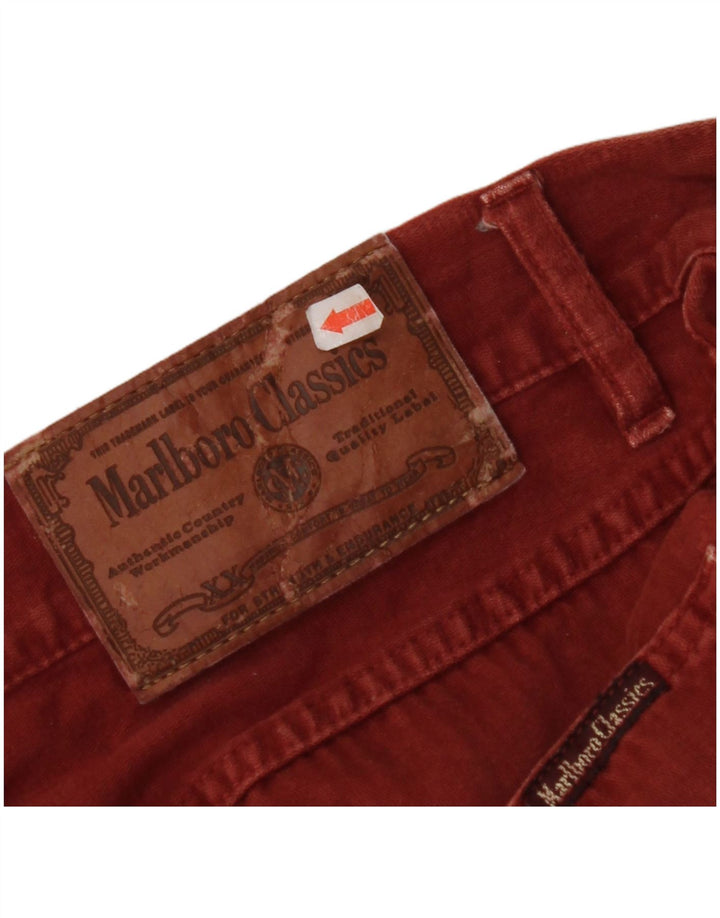 MARLBORO CLASSICS Pantalon décontracté droit pour homme W33 L29 Coton marron