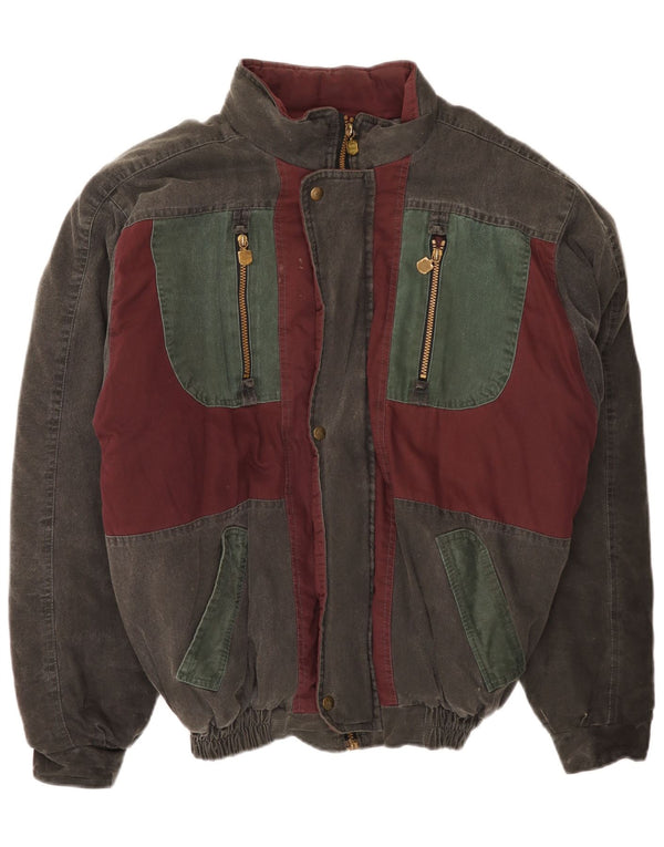 Whisper Veste matelassée bomber pour homme UK 40 Large Vert Colorblock