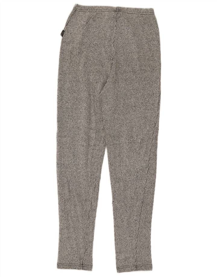 Asics Leggings Femme UK 14 Grande Rayure Grise