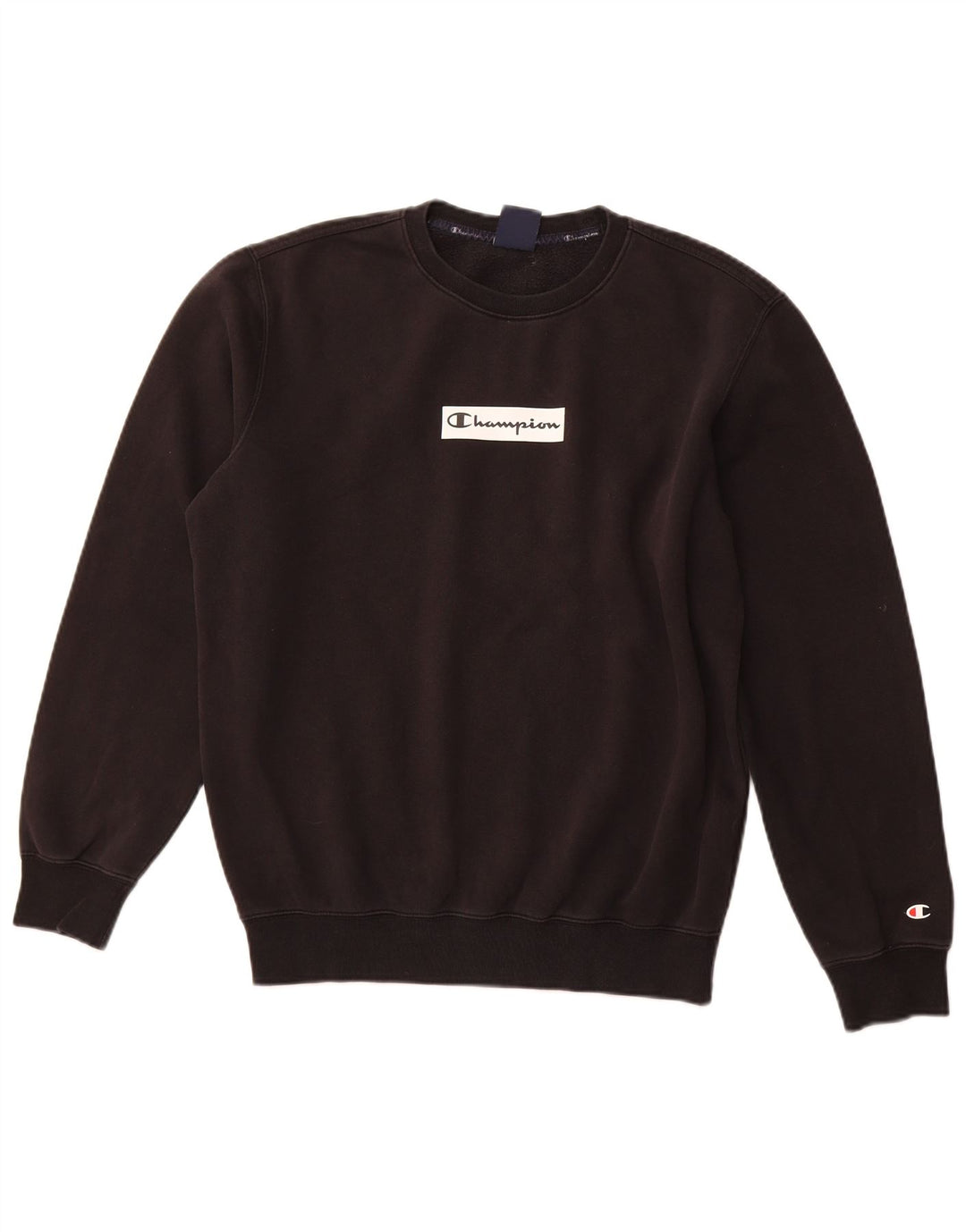 CHAMPION Sweat-Shirt Graphique Homme Noir Moyen Coton