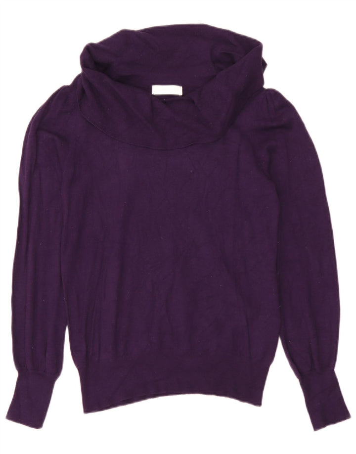 Marks & Spencer Pull col roulé pour femme UK 12 Viscose violet moyen