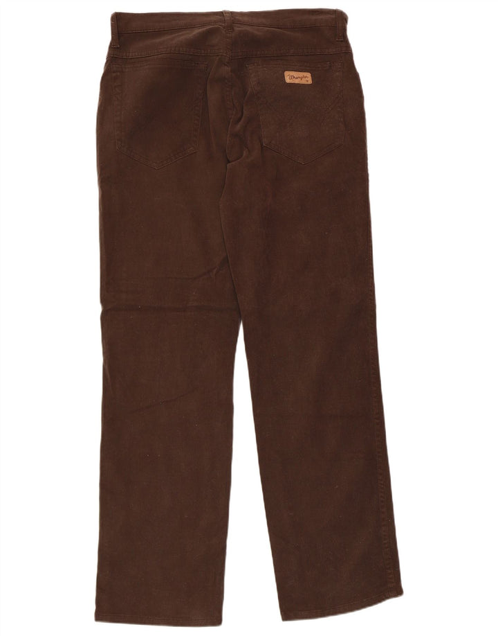 WRANGLER Pantalon décontracté droit pour homme W32 L30 Marron Coton