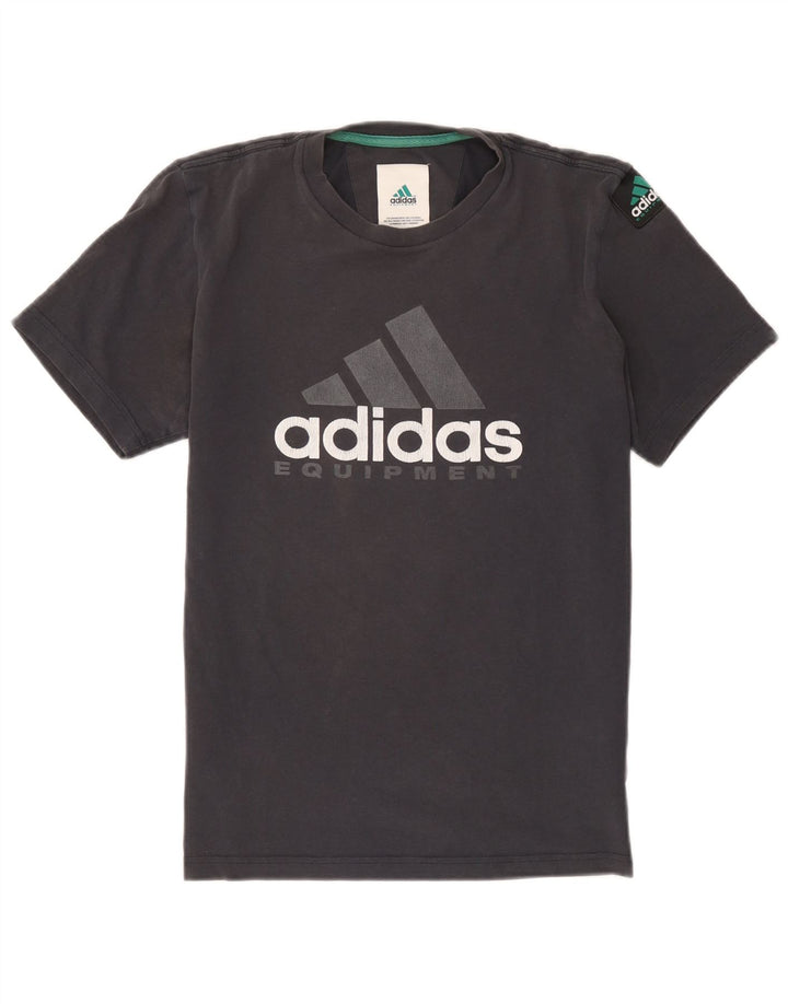 Adidas T-shirt graphique pour hommes, petit, gris, coton